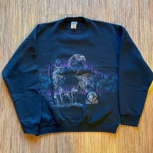 Vintage Grand Canyon wolf crewneck
